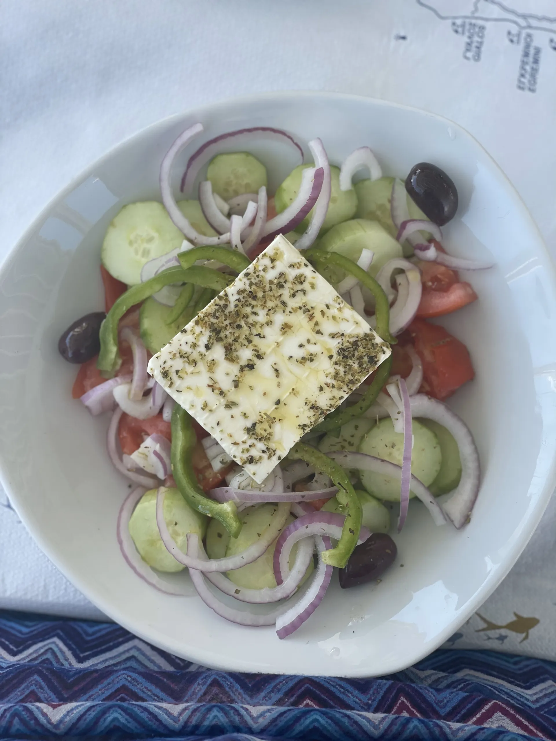 Griekse salade - Lefkas Griekenland
