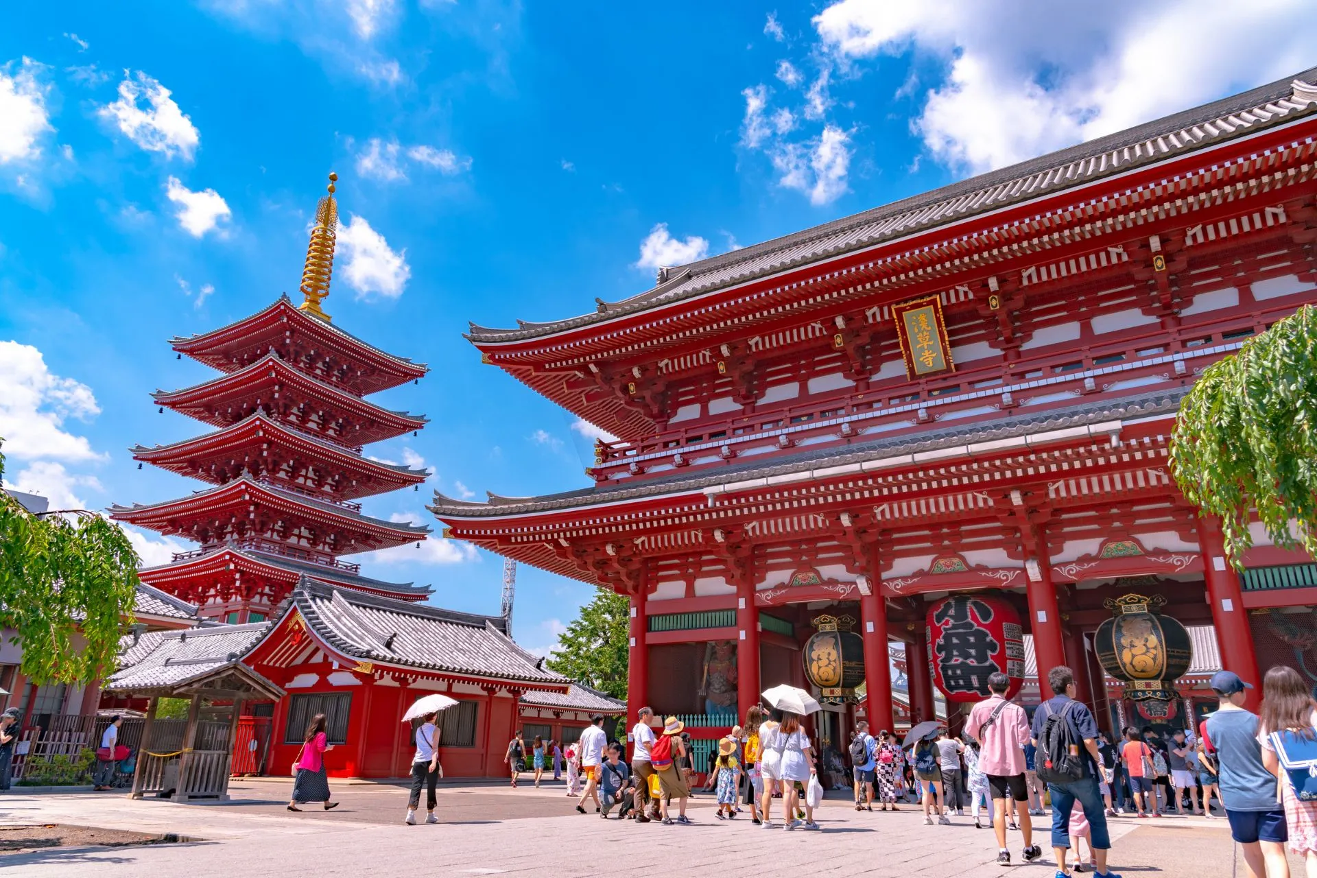 Sensoji temple in Asakusa, Japan.