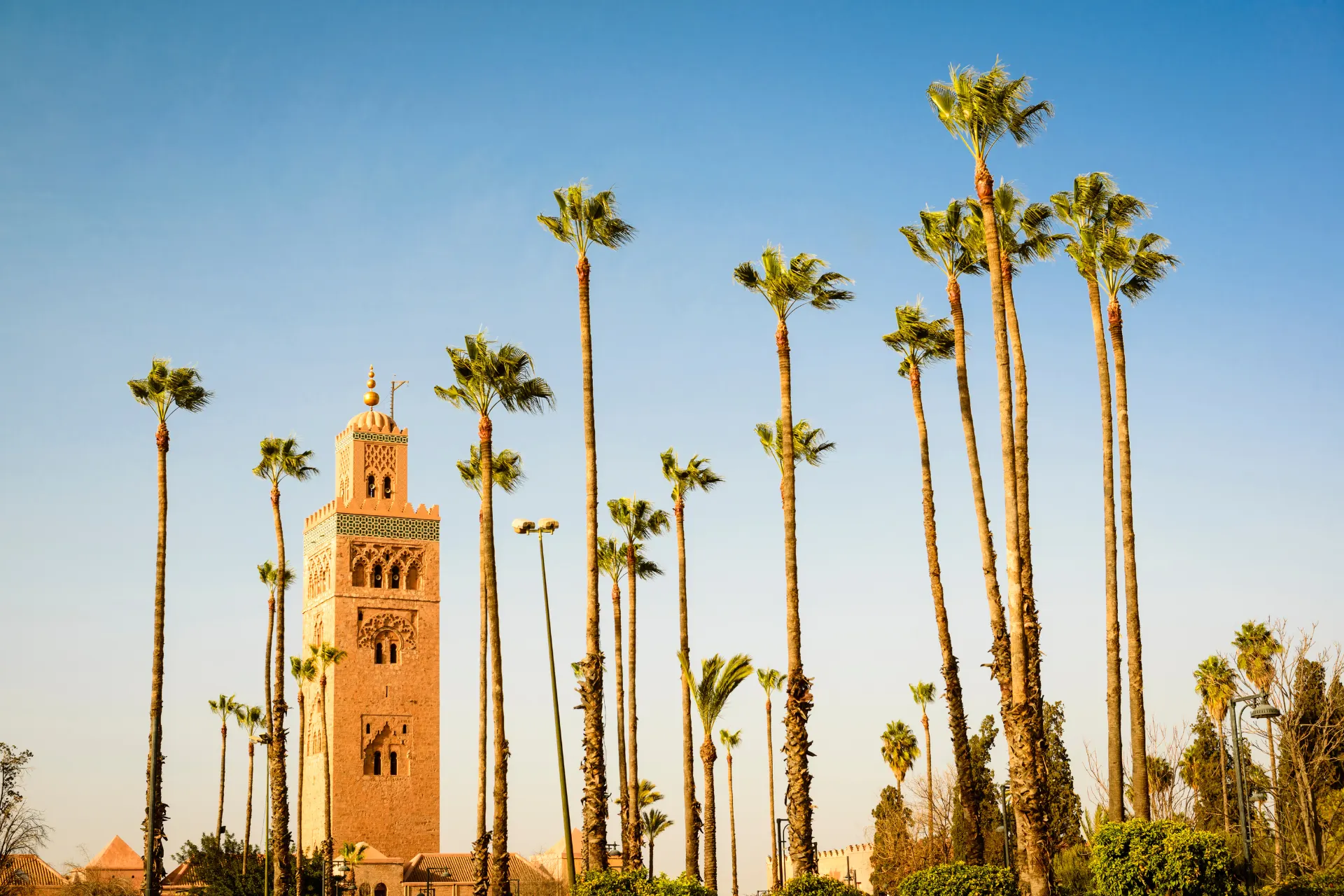 Stedengrip Marrakkech, Marokko Marrakech is een betoverende stad in Marokko, vol met exotische geuren, kleuren en geluiden die je zintuigen zullen prikkelen. Deze stad is een perfecte bestemming voor iedereen die op zoek is naar avontuur, cultuur en geschiedenis. Gelegen aan de voet van het Atlasgebergte, biedt Marrakech een perfecte mix van traditionele en moderne invloeden. De oude medina is een doolhof van smalle straatjes, waar handelaars hun waren uitstallen en straatartiesten hun kunsten vertonen. Hier vind je de beroemde Jardin Majorelle, een oase van rust midden in de drukte van de stad. Ook mag je de Koutoubia-moskee niet missen, een architectonisch wonder en het symbool van Marrakech.