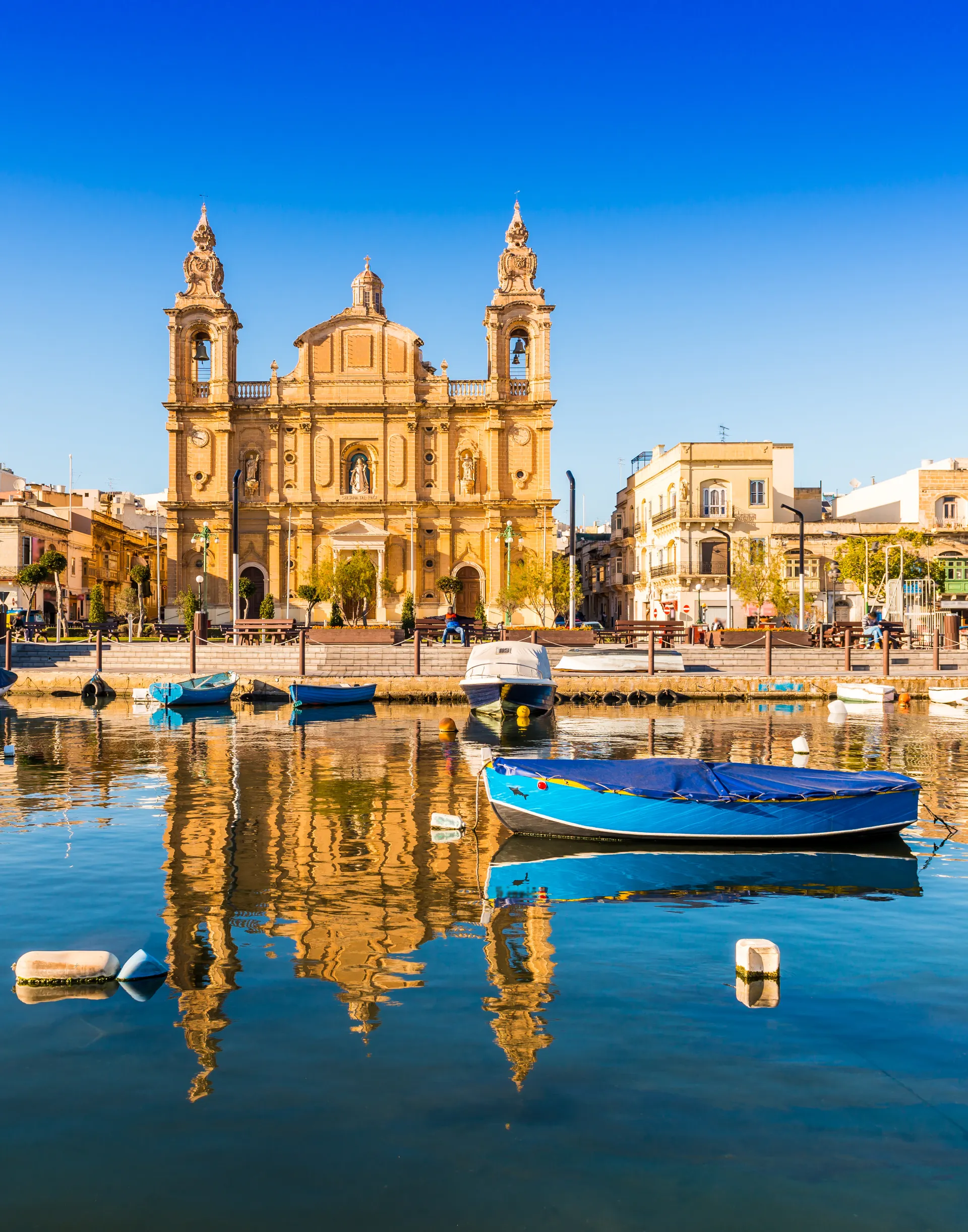Sliema op het eiland Malta