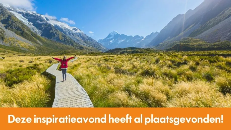 Deze inspiratieavond over Australië en Nieuw-Zeeland heeft al plaatsgevonden!