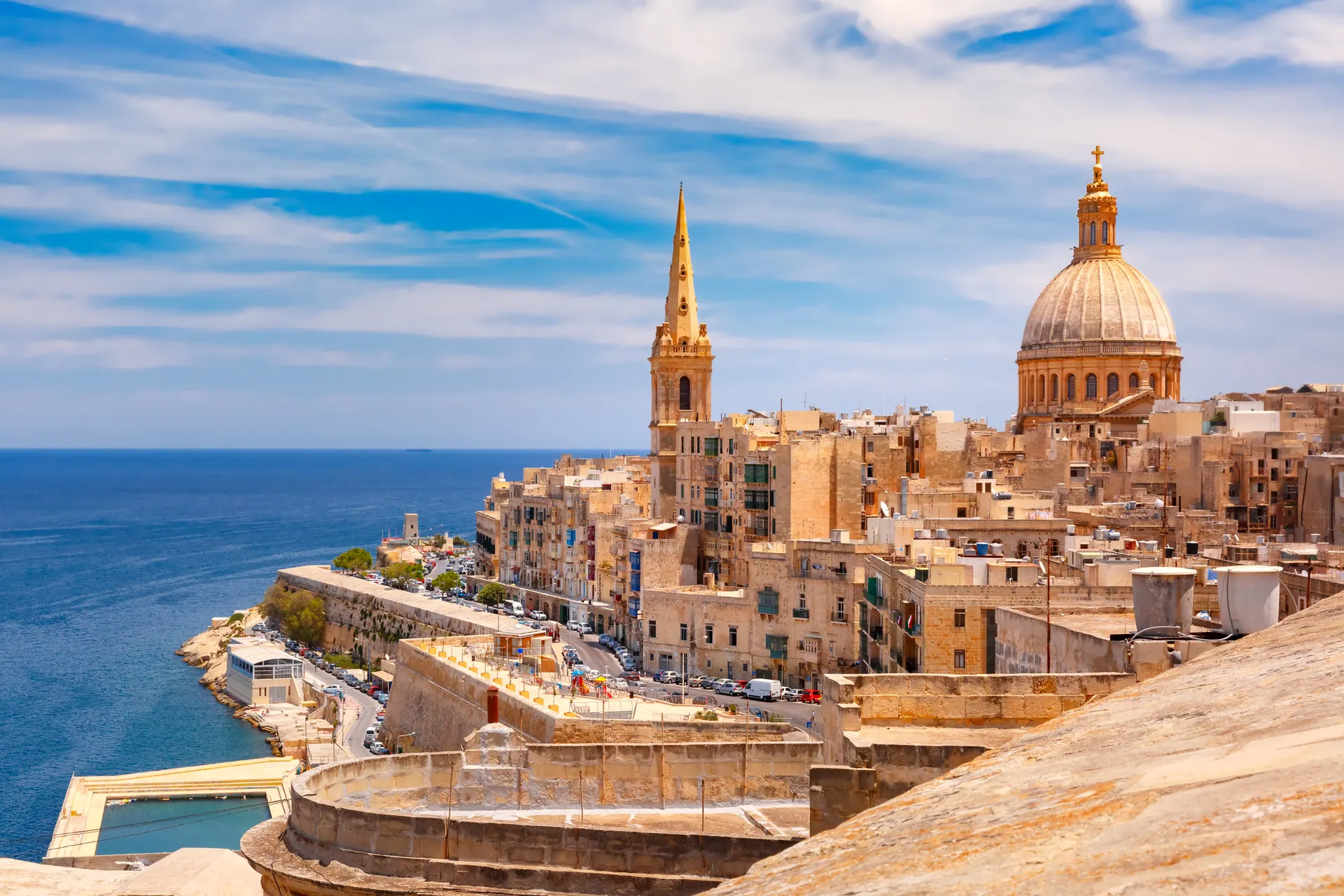 Vakantie naar Valletta in Malta, uitzicht stad