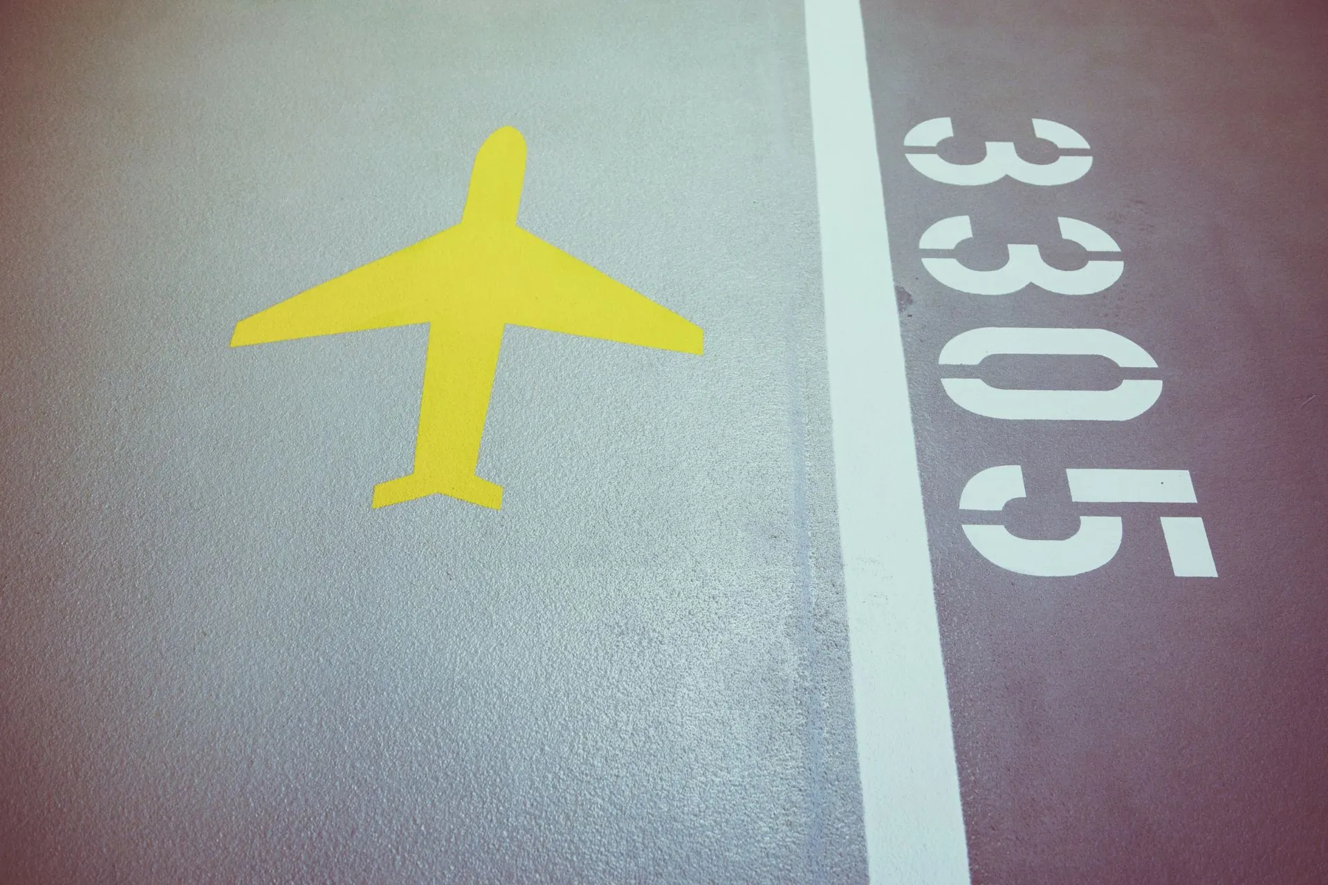 Markering voor vertrek vanaf Münster Osnabrück Airport – vliegen vanaf Münster en goedkope vluchten vanaf Münster Airport.