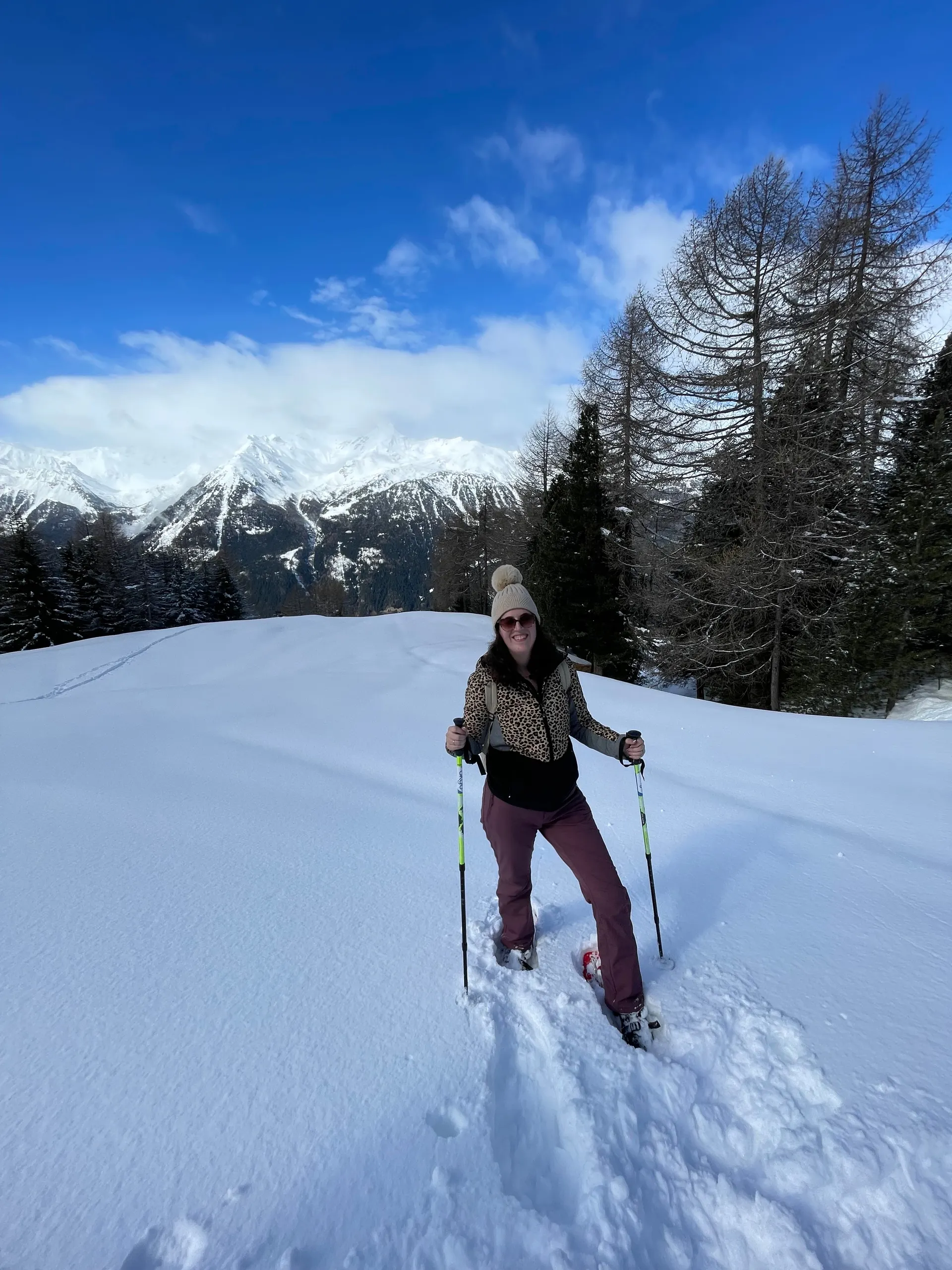 Nikki Bormio Snowshoeing Nikki