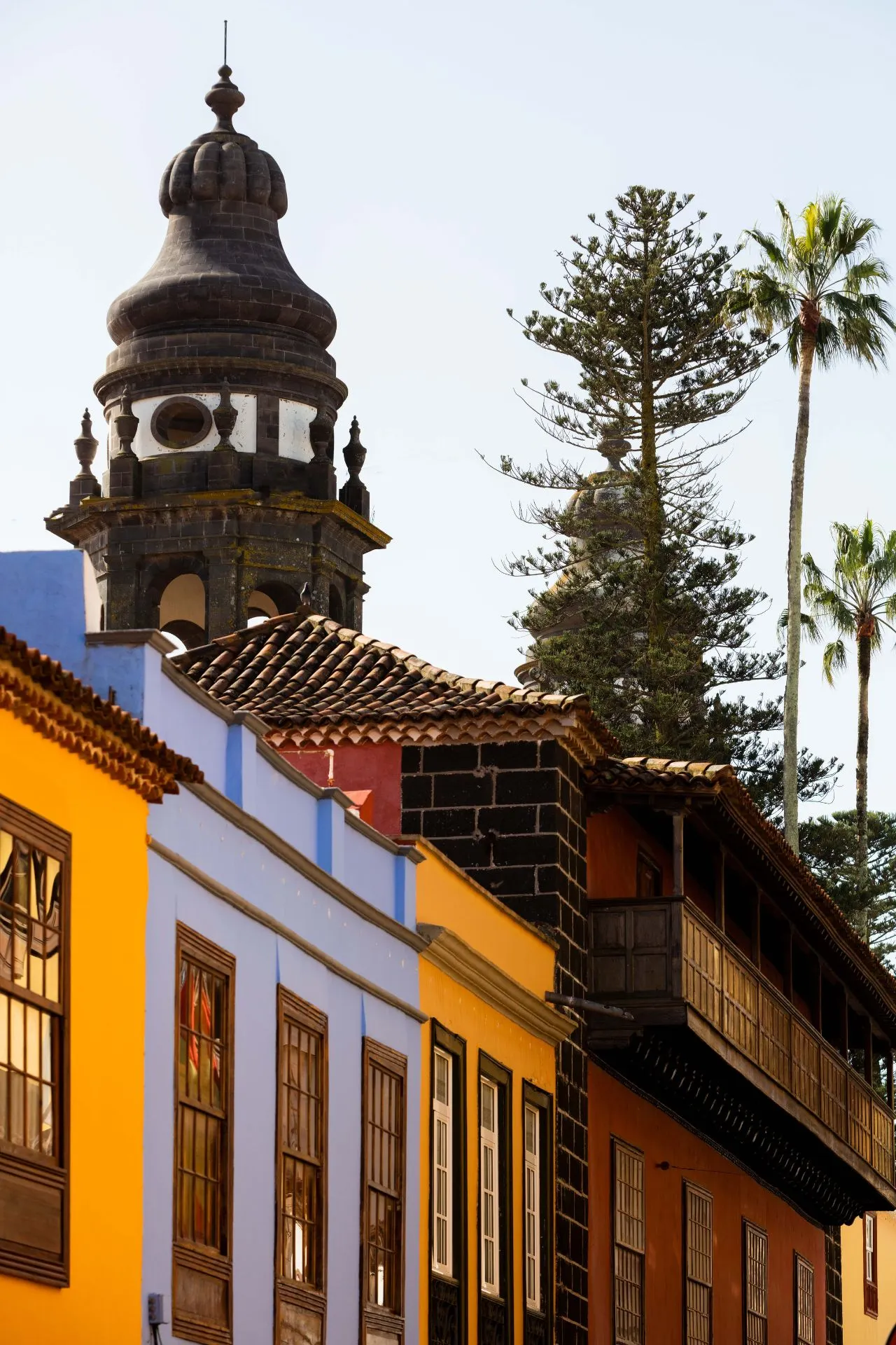 Kleurrijke koloniale architectuur in San Cristóbal de La Laguna op Tenerife.