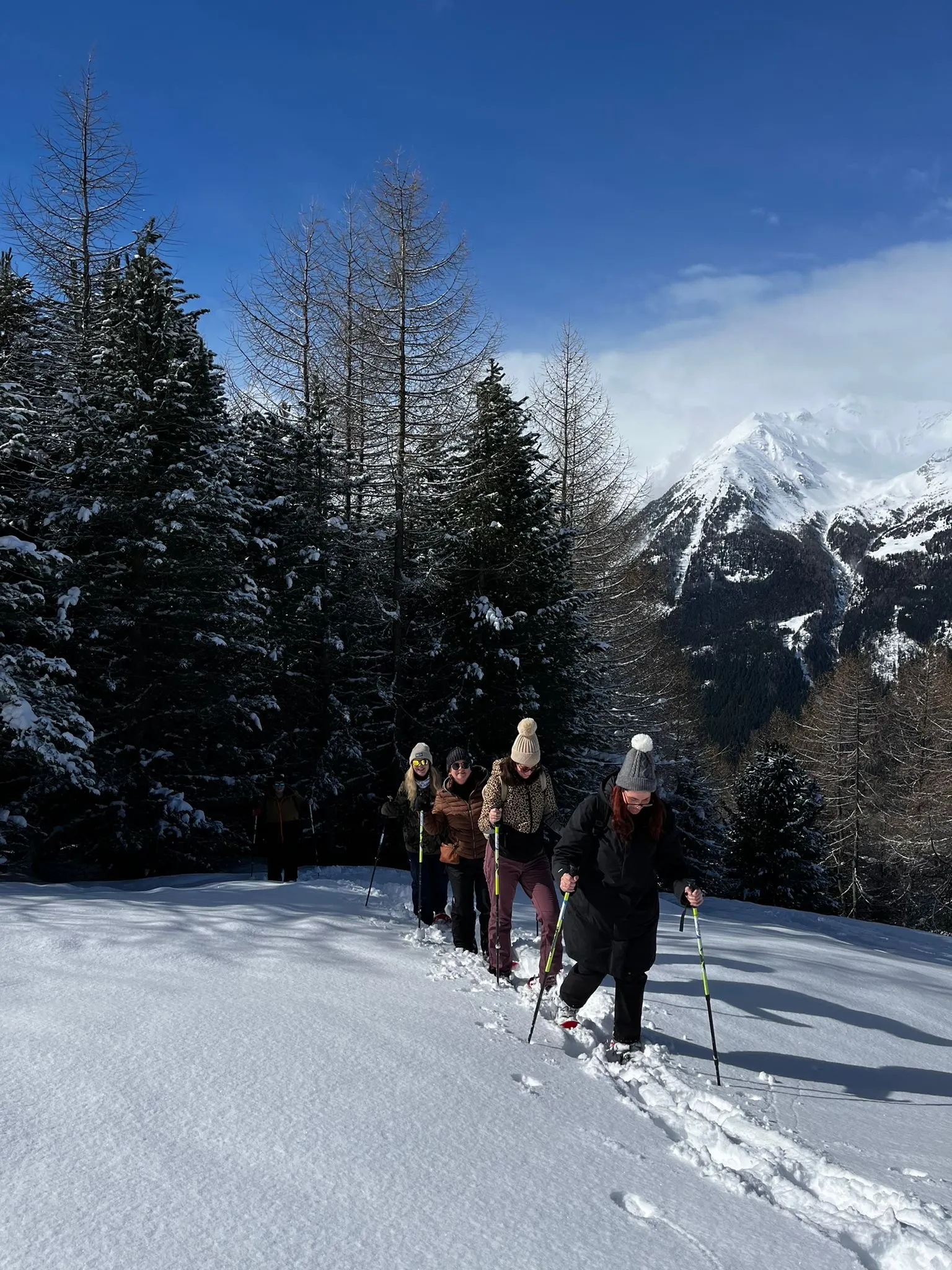 Nikki Bormio Snowshoeing 