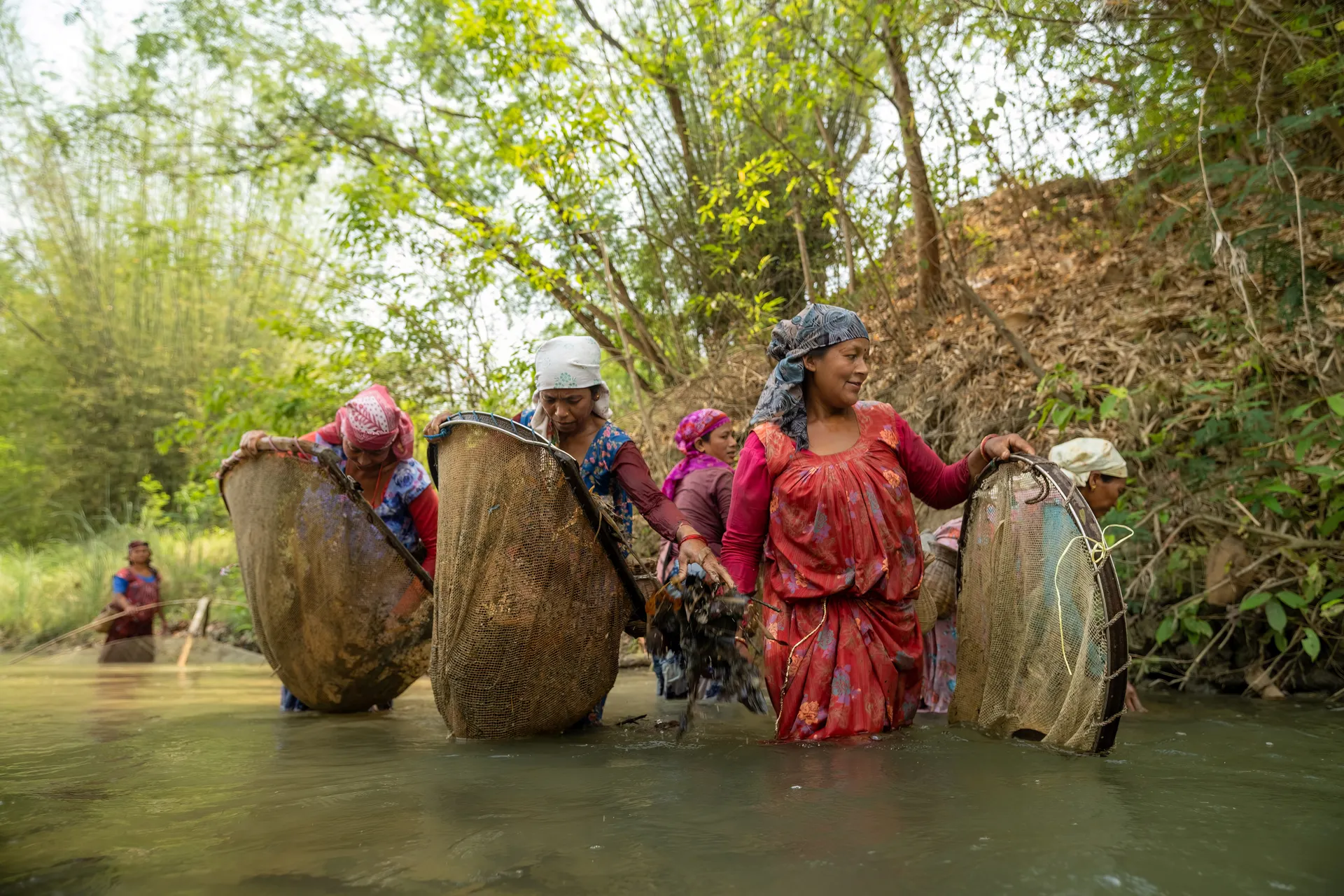 Vissen in Bahda Nepal